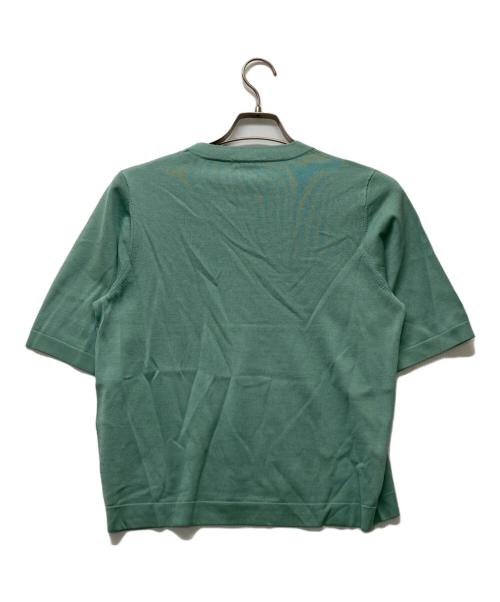 自由区（ジユウク）自由区 (ジユウク) アセテートコットンプルオーバー ニット グリーン サイズ:SIZE 40の古着・服飾アイテム