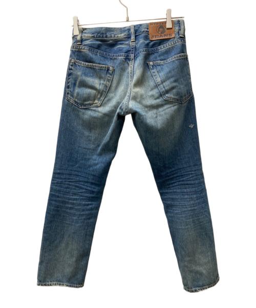 Hysteric Glamour（ヒステリックグラマー）Hysteric Glamour (ヒステリックグラマー) ダメージスタッズデニムパンツ インディゴ サイズ:XXSの古着・服飾アイテム