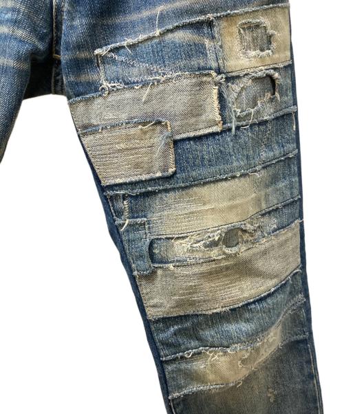 Hysteric Glamour（ヒステリックグラマー）Hysteric Glamour (ヒステリックグラマー) ダメージスタッズデニムパンツ インディゴ サイズ:XXSの古着・服飾アイテム