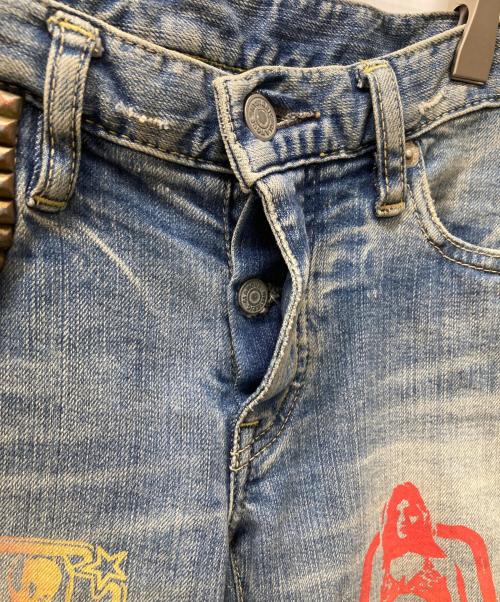 Hysteric Glamour（ヒステリックグラマー）Hysteric Glamour (ヒステリックグラマー) スタッズデニムパンツ インディゴ サイズ:XXSの古着・服飾アイテム
