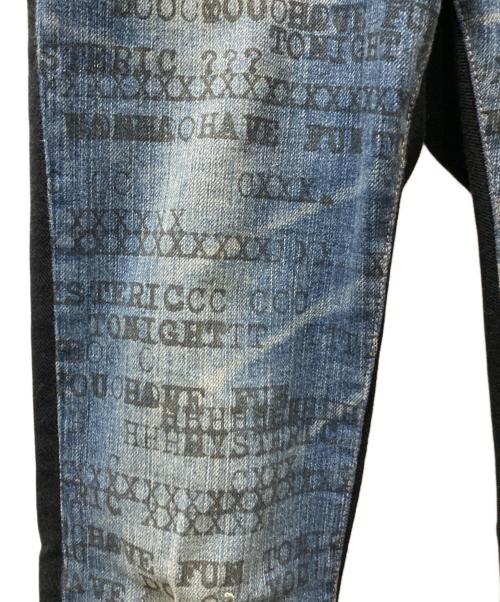 Hysteric Glamour（ヒステリックグラマー）Hysteric Glamour (ヒステリックグラマー) 切替スタッズデニムパンツ インディゴ サイズ:XXSの古着・服飾アイテム