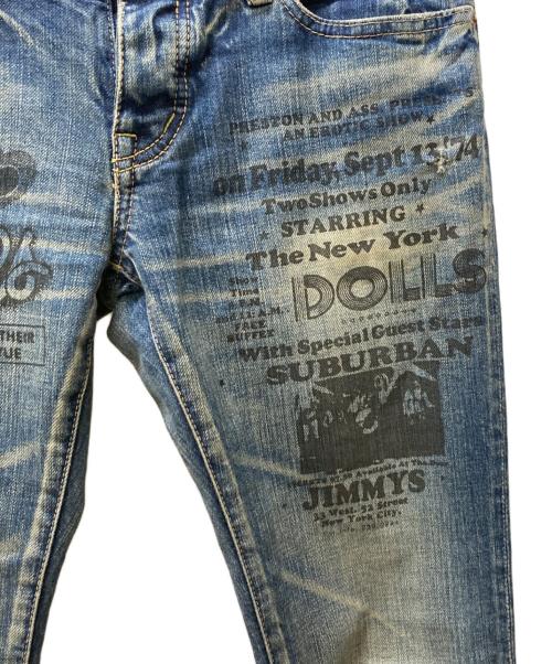 Hysteric Glamour（ヒステリックグラマー）Hysteric Glamour (ヒステリックグラマー) スタッズデニムパンツ インディゴ サイズ:ＸＳの古着・服飾アイテム