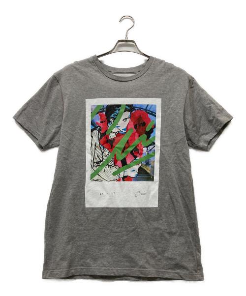 Chris Namaizawa（クリス ナマイザワ）CHRIS NAMAIZAWA (クリス ナマイザワ) プリントTシャツ グレー サイズ:Mの古着・服飾アイテム