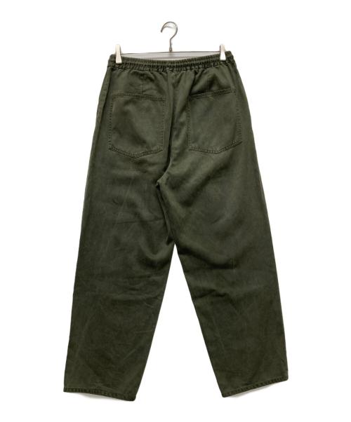 yokosakamoto（ヨウコサカモト）YOKOSAKAMOTO (ヨウコサカモト) コットンテンセルイージーパンツ グリーン サイズ:Lの古着・服飾アイテム