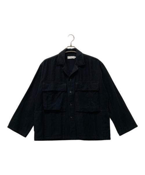 Graphpaper（グラフペーパー）Graphpaper (グラフペーパー) コットンシャツジャケット ブラック サイズ:FREEの古着・服飾アイテム