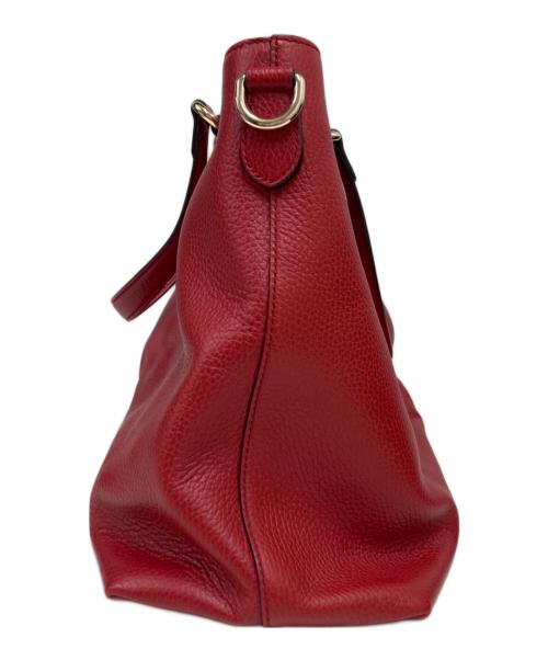 GUCCI（グッチ）GUCCI (グッチ) 2WAYレザートートバッグ レッドの古着・服飾アイテム