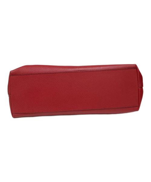 GUCCI（グッチ）GUCCI (グッチ) 2WAYレザートートバッグ レッドの古着・服飾アイテム