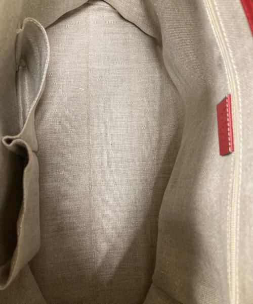 GUCCI（グッチ）GUCCI (グッチ) 2WAYレザートートバッグ レッドの古着・服飾アイテム