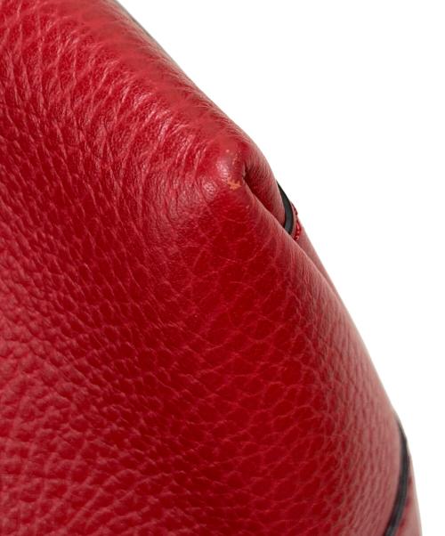 GUCCI（グッチ）GUCCI (グッチ) 2WAYレザートートバッグ レッドの古着・服飾アイテム