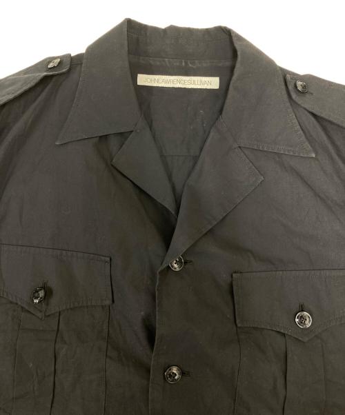 JOHN LAWRENCE SULLIVAN（ジョン ローレンス サリバン）JOHN LAWRENCE SULLIVAN (ジョン ローレンス サリバン) シャツジャケット ブラック サイズ:46の古着・服飾アイテム