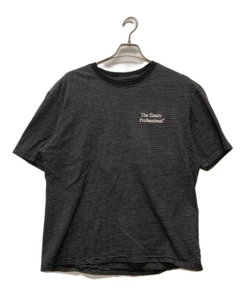 ENNOY（エンノイ）ENNOY (エンノイ) S/S ボーダーTEE ブラック サイズ:XLの古着・服飾アイテム