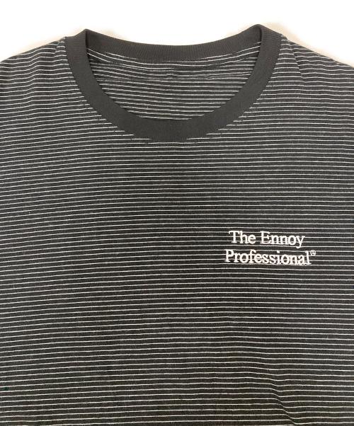 ENNOY（エンノイ）ENNOY (エンノイ) S/S ボーダーTEE ブラック サイズ:XLの古着・服飾アイテム