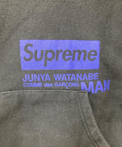 SUPREME（シュプリーム）Supreme (シュプリーム) COMME des GARCONS JUNYA WATANABE MAN (コムデギャルソンジュンヤワタナベマン) 21AW Hooded Sweatshirt ブラック サイズ:Mの古着・服飾アイテム