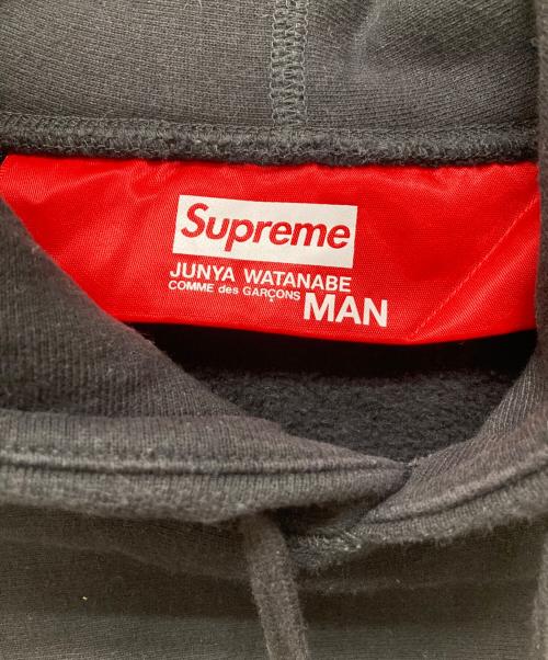 SUPREME（シュプリーム）Supreme (シュプリーム) COMME des GARCONS JUNYA WATANABE MAN (コムデギャルソンジュンヤワタナベマン) 21AW Hooded Sweatshirt ブラック サイズ:Mの古着・服飾アイテム