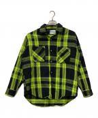 N.HOOLYWOOD×big macエヌ ハリウッド×ビッグマック）の古着「コラボビックチェックシャツ」｜グリーン×ブラック