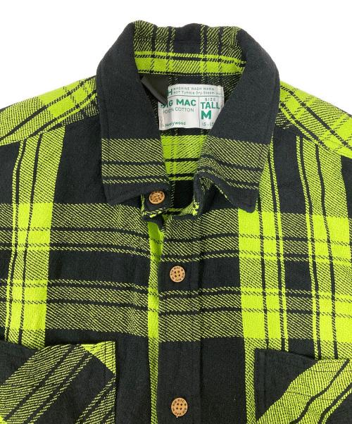 N.HOOLYWOOD（エヌ ハリウッド）N.HOOLYWOOD (エヌ ハリウッド) BIG MAC (ビッグマック) コラボビックチェックシャツ グリーン×ブラック サイズ:38の古着・服飾アイテム