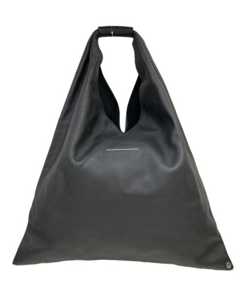 MM6 Maison Margiela（エムエムシックスメゾンマルジェラ）MM6 Maison Margiela (エムエムシックスメゾンマルジェラ) レザージャパニーズトートバッグ ブラックの古着・服飾アイテム