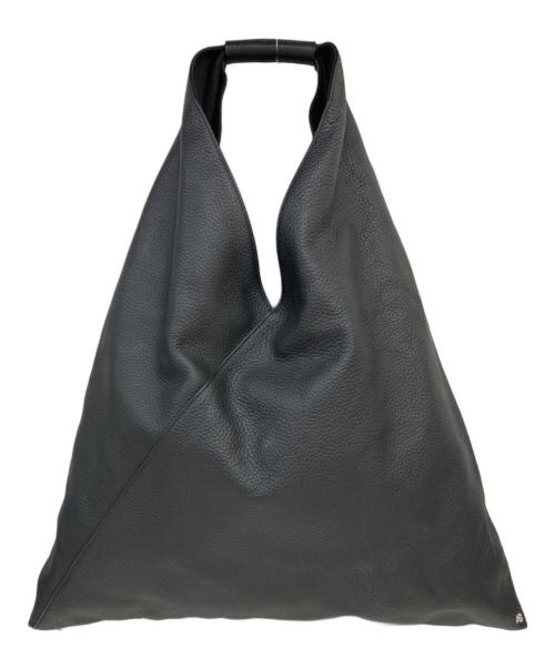 MM6 Maison Margiela（エムエムシックスメゾンマルジェラ）MM6 Maison Margiela (エムエムシックスメゾンマルジェラ) レザージャパニーズトートバッグ ブラックの古着・服飾アイテム