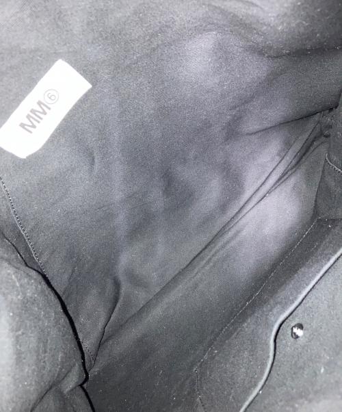 MM6 Maison Margiela（エムエムシックスメゾンマルジェラ）MM6 Maison Margiela (エムエムシックスメゾンマルジェラ) レザージャパニーズトートバッグ ブラックの古着・服飾アイテム