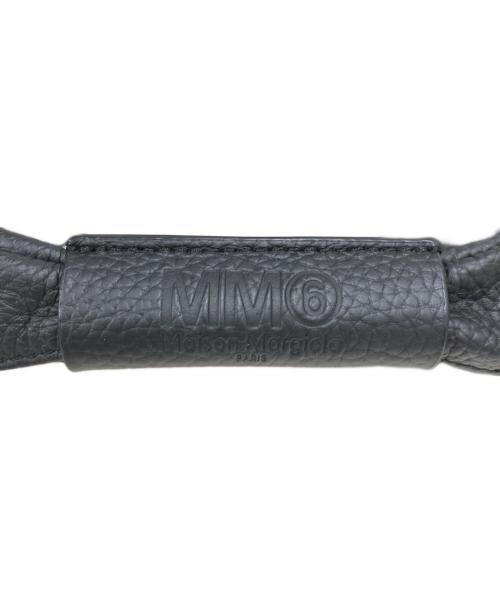 MM6 Maison Margiela（エムエムシックスメゾンマルジェラ）MM6 Maison Margiela (エムエムシックスメゾンマルジェラ) レザージャパニーズトートバッグ ブラックの古着・服飾アイテム