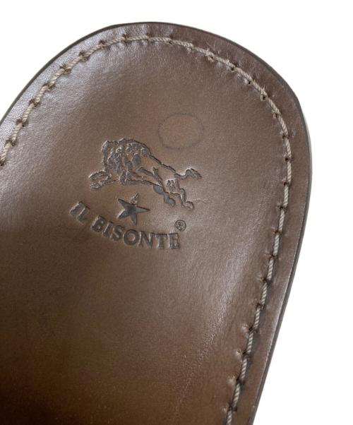 IL BISONTE（イル ビゾンテ）IL BISONTE (イル ビゾンテ) レザースタッズサンダル ブラウン サイズ:25cmの古着・服飾アイテム