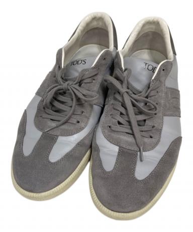 TOD'S スニーカー グレー系 23cm 中古・古着通販】TOD'S (トッズ) レザー＆スエード スニーカー グレー
