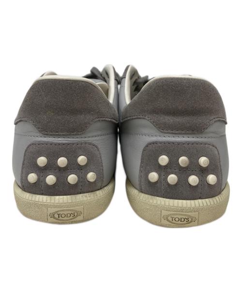 TOD'S（トッズ）TOD'S (トッズ) レザー＆スエード スニーカー グレー サイズ:SIZE 9 1/2の古着・服飾アイテム