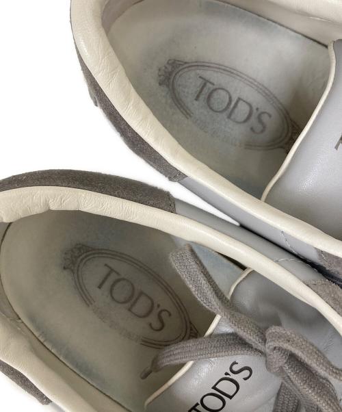 TOD'S（トッズ）TOD'S (トッズ) レザー＆スエード スニーカー グレー サイズ:SIZE 9 1/2の古着・服飾アイテム