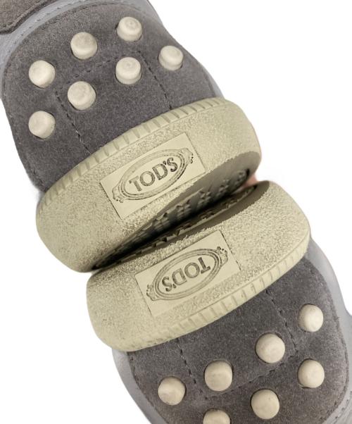 TOD'S（トッズ）TOD'S (トッズ) レザー＆スエード スニーカー グレー サイズ:SIZE 9 1/2の古着・服飾アイテム