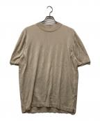 GRAN SASSOグランサッソ）の古着「半袖ニット」｜ベージュ