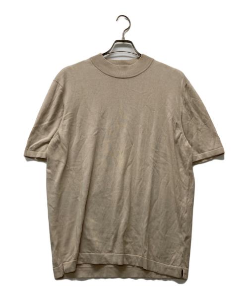 GRAN SASSO（グランサッソ）GRAN SASSO (グランサッソ) 半袖ニット ベージュ サイズ:SIZE 54の古着・服飾アイテム