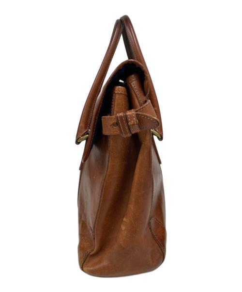 sot（ソット）sot (ソット) プエブロレザー フラップ ブリーフトートバッグ ブラウンの古着・服飾アイテム