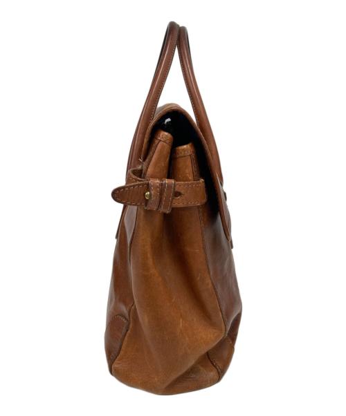 sot（ソット）sot (ソット) プエブロレザー フラップ ブリーフトートバッグ ブラウンの古着・服飾アイテム