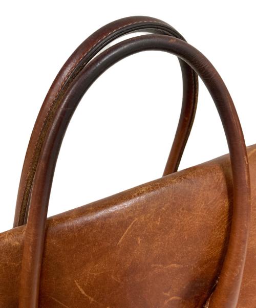 sot（ソット）sot (ソット) プエブロレザー フラップ ブリーフトートバッグ ブラウンの古着・服飾アイテム