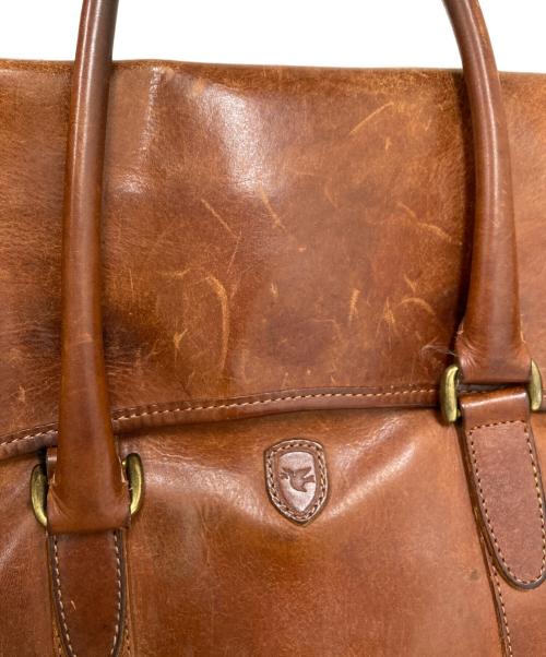 sot（ソット）sot (ソット) プエブロレザー フラップ ブリーフトートバッグ ブラウンの古着・服飾アイテム