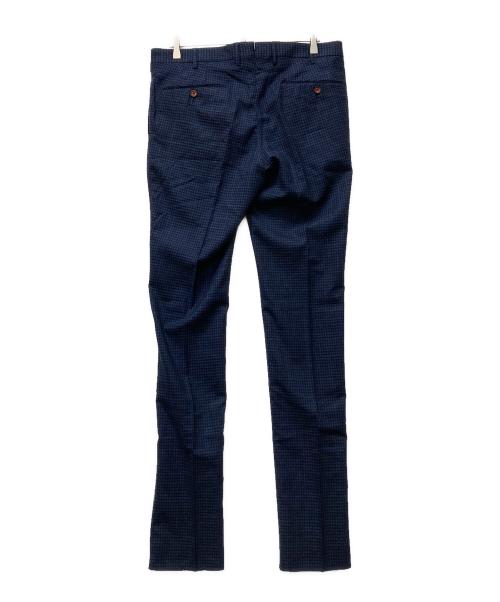 PT TORINO（ピーティートリノ）PT TORINO (ピーティートリノ) チェックウールパンツ ネイビー サイズ:SIZE50の古着・服飾アイテム