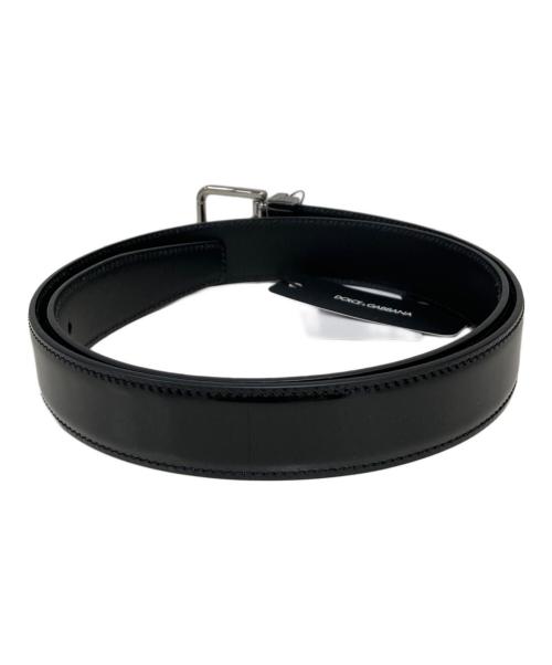 DOLCE & GABBANA（ドルチェ＆ガッバーナ）DOLCE & GABBANA (ドルチェ＆ガッバーナ) エナメルベルト ブラック サイズ:90cm 未使用品の古着・服飾アイテム
