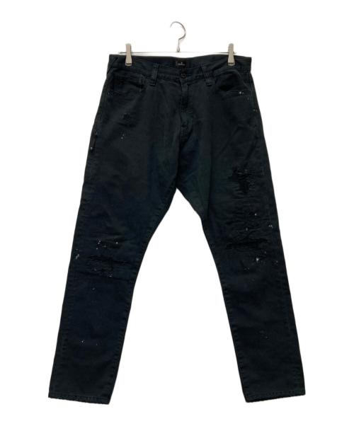 DENIM BY VANQUISH&FRAGMENT（デニムバイヴァンキッシュ&フラグメント）DENIM BY VANQUISH&FRAGMENT (デニムバイヴァンキッシュ&フラグメント) クラッシュジーンズ ブラック サイズ:SIZE 86cm (W34)の古着・服飾アイテム