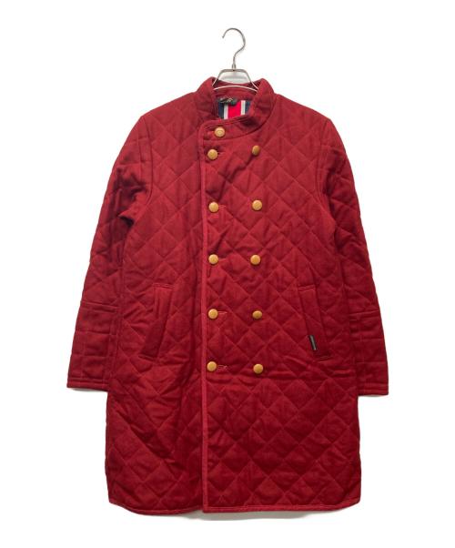 LAVENHAM（ラベンハム）LAVENHAM (ラベンハム) HAVERSACK (ハバーサック) アシュレイキルティングコート レッド サイズ:Lの古着・服飾アイテム