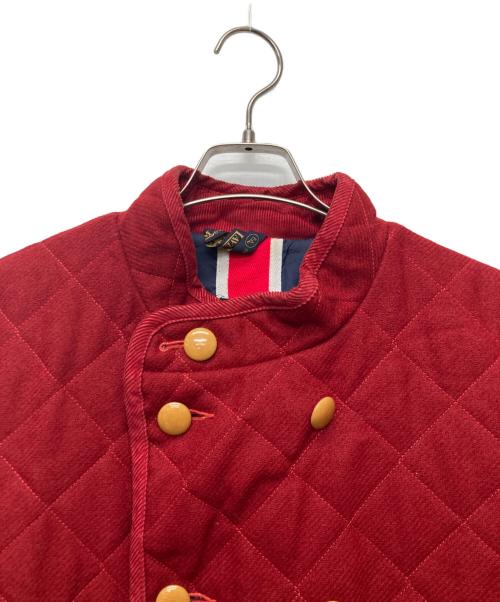 LAVENHAM（ラベンハム）LAVENHAM (ラベンハム) HAVERSACK (ハバーサック) アシュレイキルティングコート レッド サイズ:Lの古着・服飾アイテム