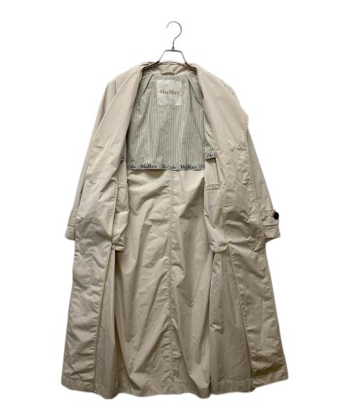 MaxMara（マックスマーラ）MaxMara (マックスマーラ) ポリエステルコットンベルテッドチェスターコート ベージュ サイズ:36の古着・服飾アイテム