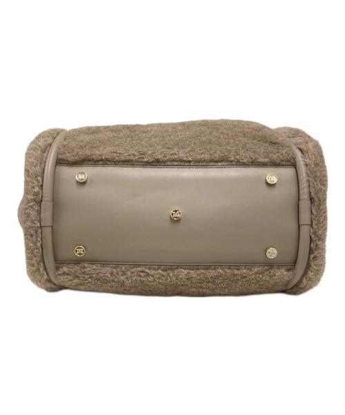 MaxMara（マックスマーラ）MaxMara (マックスマーラ) テディベア ファー×レザー 2WAYハンドバッグ ブラウンの古着・服飾アイテム