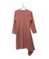 MM6 Maison Margiela (エムエムシックスメゾンマルジェラ) アシンメトリーワンピース ピンク サイズ:SIZE S：11000円
