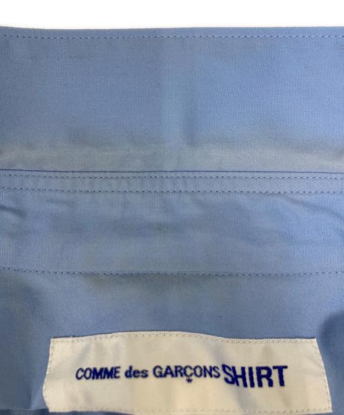 COMME des GARCONS SHIRT（コムデギャルソンシャツ）COMME des GARCONS SHIRT (コムデギャルソンシャツ) FOREVER WIDE CLASSIC コットンポプリンレギュラーカラーシャツ ブルー サイズ:Sの古着・服飾アイテム