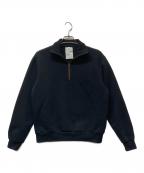 Acne studiosアクネ ストゥディオス）の古着「ハーフジップスウェット」｜ブラック
