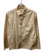 AURALEEオーラリー）の古着「WASHED FINX TWILL BOX SHIRTS」｜ベージュ