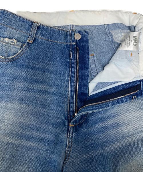 MM6 Maison Margiela（エムエムシックスメゾンマルジェラ）MM6 Maison Margiela (エムエムシックスメゾンマルジェラ) ストレート オーバーサイズ デニムパンツ インディゴ サイズ:SIZE 29の古着・服飾アイテム