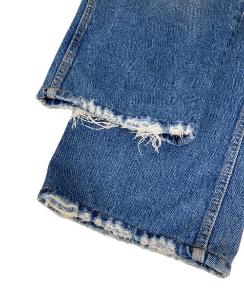 MM6 Maison Margiela（エムエムシックスメゾンマルジェラ）MM6 Maison Margiela (エムエムシックスメゾンマルジェラ) ストレート オーバーサイズ デニムパンツ インディゴ サイズ:SIZE 29の古着・服飾アイテム