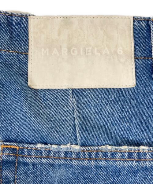 MM6 Maison Margiela（エムエムシックスメゾンマルジェラ）MM6 Maison Margiela (エムエムシックスメゾンマルジェラ) ストレート オーバーサイズ デニムパンツ インディゴ サイズ:SIZE 29の古着・服飾アイテム