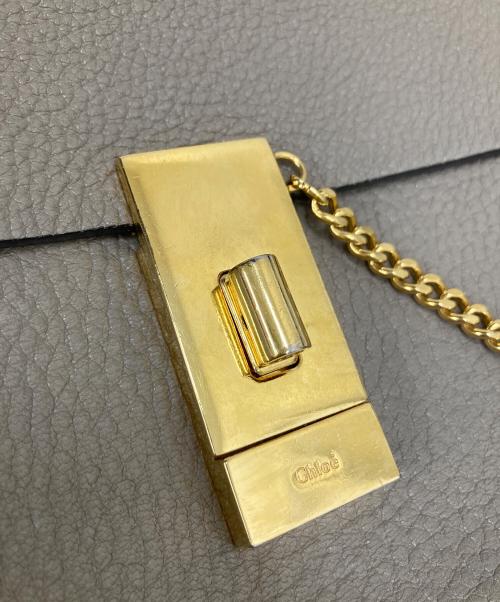 Chloe（クロエ）Chloe (クロエ) ドリュー チェーンショルダーバッグ ベージュの古着・服飾アイテム